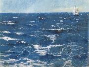William Stott of Oldham Choppy Sea oil painting artist